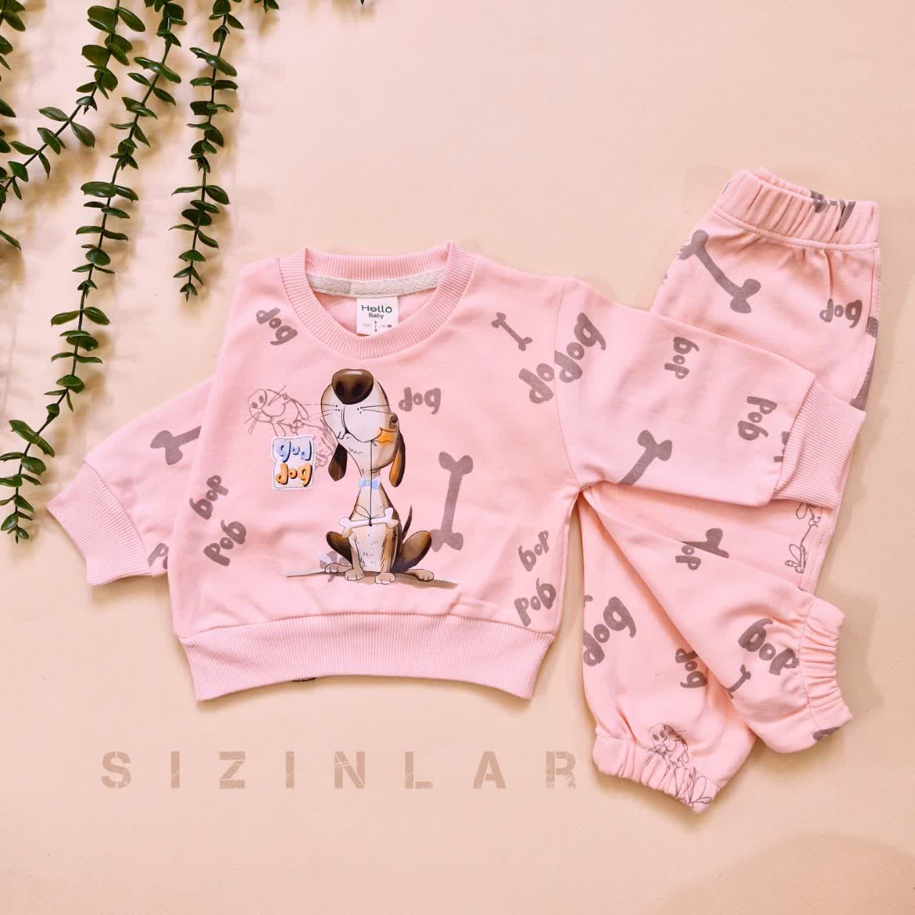 photo_2024-09-27_17-12-28 بلوز شلوار برند هلو بیبی طرح هاپو پنبه دورو hello baby - Image 1